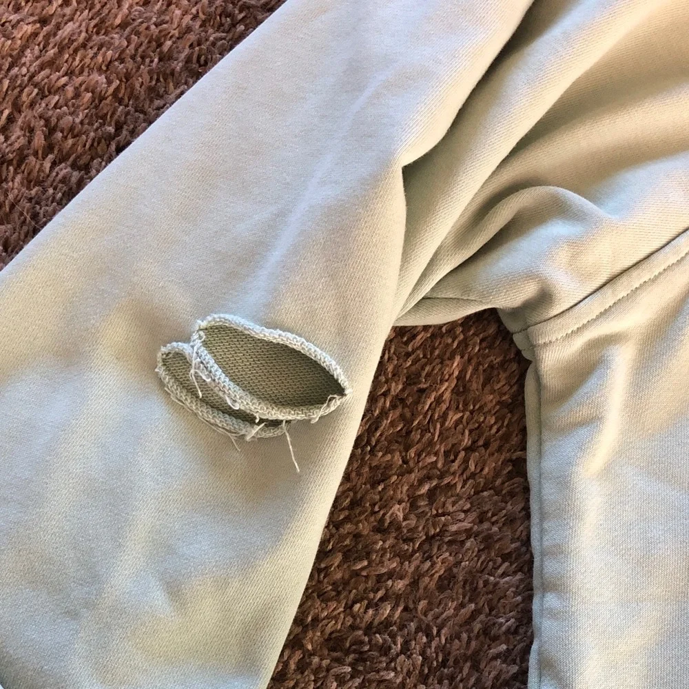 Men's Light Sage Green Hooded Sweatshirt
